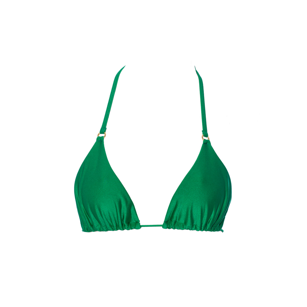 TOP TRIÁNGULO SHINE VERDE