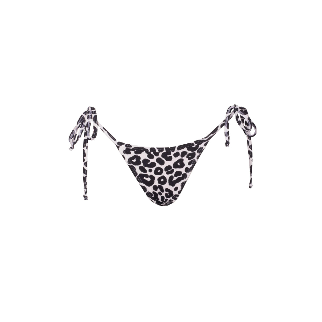 TANGA RIPPLE LEOPARDO BLANCO CON NEGRO