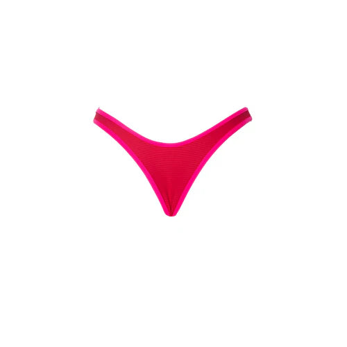 TANGA ASA DELTA ROJO CON ROSA