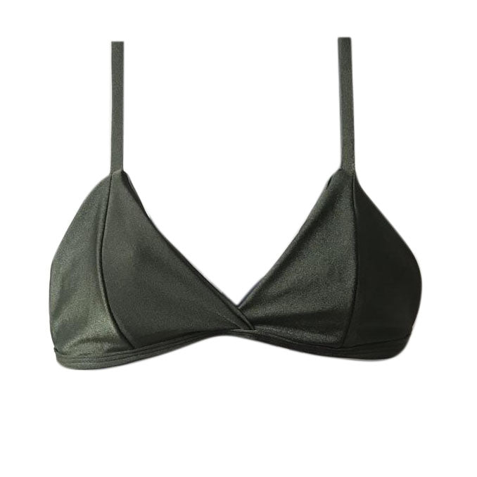 TOP FÍJO SHINE VERDE MILITAR