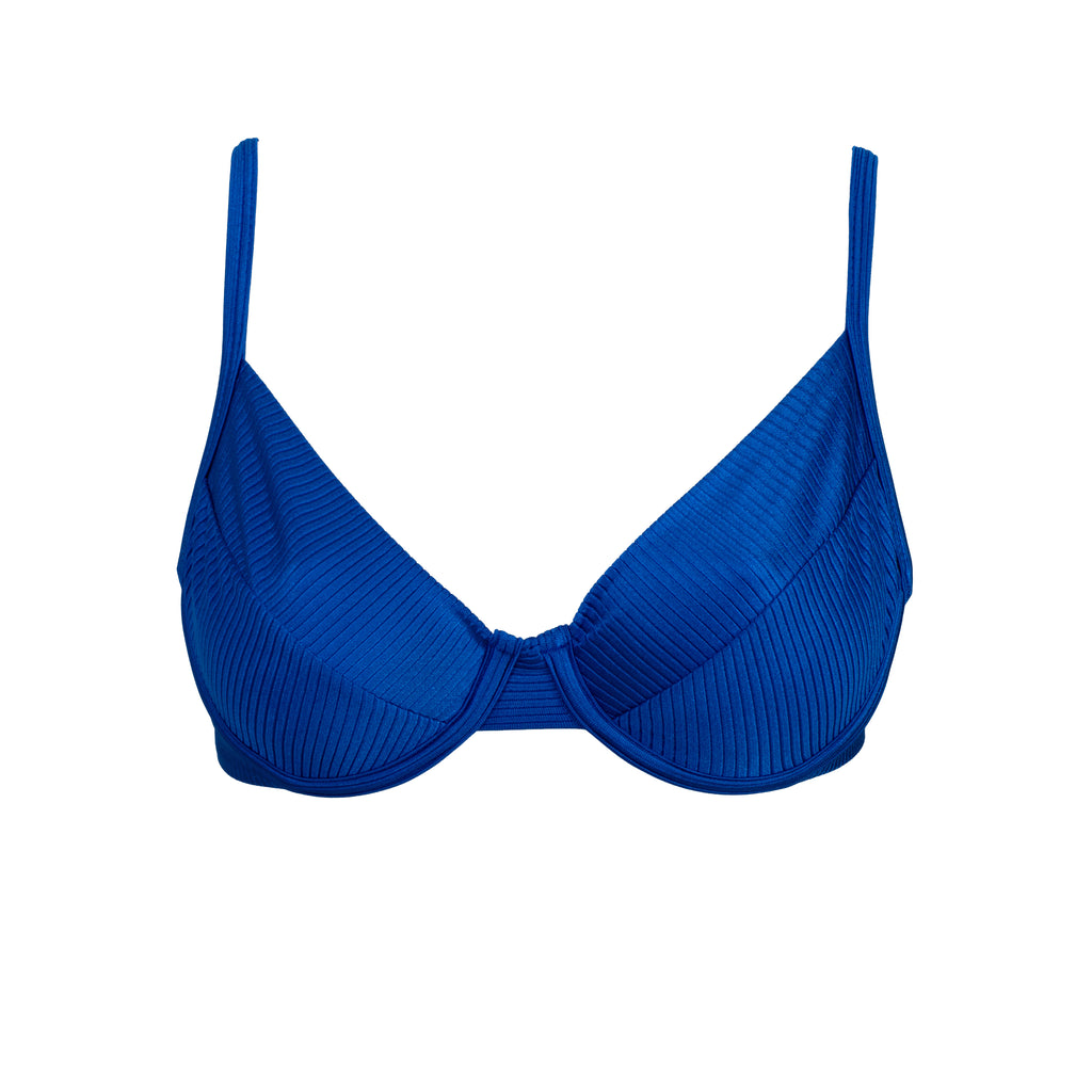 TOP CON ARO TEXTURIZADO AZUL MARINO