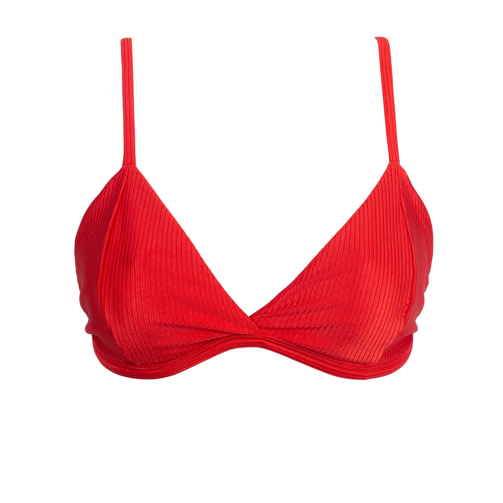 TOP FÍJO TEXTURIZADO ROJO TOMATE